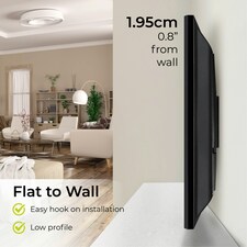 Ross Flat to Wall TV wall mount 50-85” 200x200mm to 600x400mm 60kg thumbnail 3