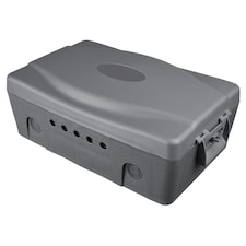 Masterplug Weatherproof Cable Box for Outdoor Lighting, Grey, IP54