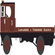 Oxford Diecast Sentinel Flatbed Lancashire & Yorkshire Railway
