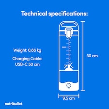 Nutribullet Portable Blender White thumbnail 9
