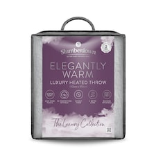 Slumberdown Elegantly Warm Luxury Heated Throw | Green