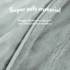 Slumberdown Elegantly Warm Luxury Heated Throw | Green thumbnail 4