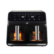 Black Electric 8.5L Digital Air Fryer with Dual Drawer thumbnail 6