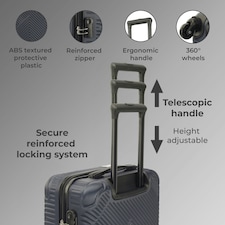 Blue 3 Piece Hard Shell Suitcase Set | Blue thumbnail 4