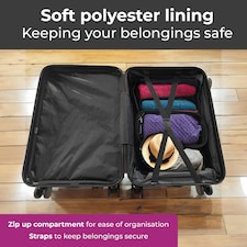 Blue 3 Piece Hard Shell Suitcase Set | Blue thumbnail 5