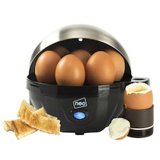 Black Electric Egg Boiler Poacher and Steamer