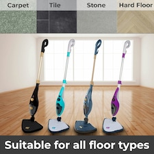 Blue 10 in 1 1500W Hot Steam Mop Cleaner and Hand Steamer thumbnail 3