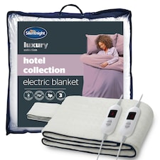 Silentnight Hotel Collection Electric Blanket, 3 Heat Settings, Overheat Protection, Easy Fit, Super King