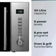 Daewoo 30L 900W Combination Microwave, Grill & Convection Oven thumbnail 3