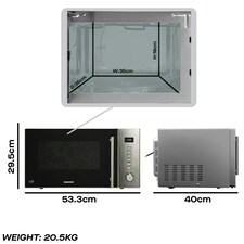 Daewoo 30L 900W Combination Microwave, Grill & Convection Oven thumbnail 5