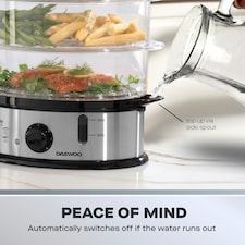 Daewoo 9L Capacity, 3 Layer Food Steamer With Rice Bowl thumbnail 7