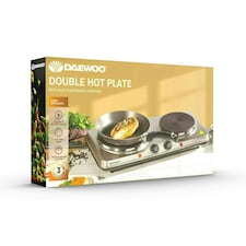 Daewoo Stainless Steel Portable Double Hot Plate thumbnail 7