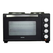 Daewoo 1500W, 32L Capacity Mini Electric Oven with 1000W and 600W Hot Plates