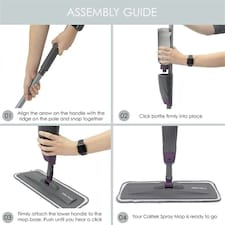 CALITEK Floor Mop Microfibre Spray with 2 Reusable Pads thumbnail 3