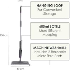 CALITEK Floor Mop Microfibre Spray with 2 Reusable Pads thumbnail 6