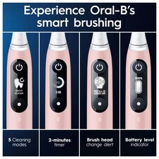 Oral-B iO 6 Pink Electric Toothbrush Designed By Braun thumbnail 7