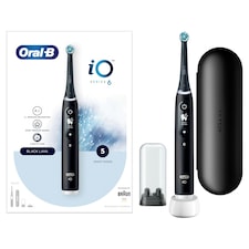 Oral-B iO 6 Black Electric Toothbrush Designed By Braun