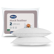Silentnight Natural Duck Feather Pillows - 2 Pack