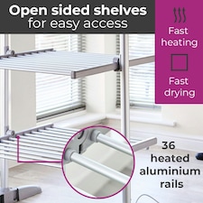 Indoor Electric 3 Tier Heated Airer Foldable thumbnail 3