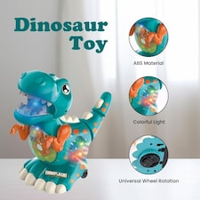 Alivio Crawling Walking Dinosaur Baby Toy with Musical Lights for 1 to 2 Years Kids (Blue) thumbnail 3