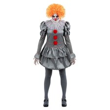 Pennywise IT Chapter Two Fancy Dress Costume Ladies Medium - UK 12-14