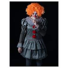Pennywise IT Chapter Two Fancy Dress Costume Ladies Small - UK 8-10 thumbnail 4