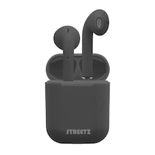 STREETZ True Wireless Stereo Semi-in-Ear Earbuds | Black | One Size