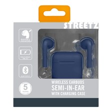 STREETZ True Wireless Stereo Semi-in-Ear Earbuds | Black | One Size thumbnail 8