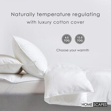 Homescapes Mulberry Silk 13.5 Tog Duvet, Super King thumbnail 4