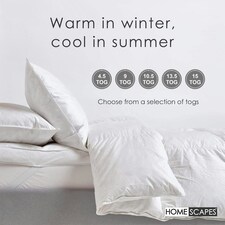 Homescapes Duck Feather and Down 13.5 Tog Duvet for Winter, King thumbnail 5