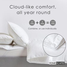 Homescapes Goose Feather and Down All Season Duvet, King thumbnail 5