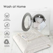 Homescapes Australian Wool 400 GSM Heavy Duvet, Super King thumbnail 5