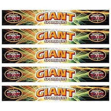 Giant Hand-Held Sparklers 25cm - 5 Packs of 5
