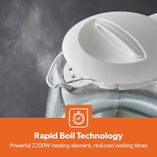 GEEPAS Illuminating Electric Glass Kettle 1.7L thumbnail 5