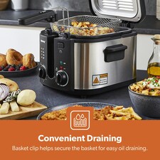 GEEPAS Deep Fat Fryer - 3L Stainless Steel Fryer with Viewing Window thumbnail 10