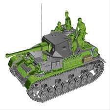 Tamiya German Tank Panzerkampfwagen IV Ausf.G Early (1:35 Scale) thumbnail 5
