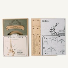 Rolife 3D Wooden Puzzle Classic Eiffel Tower thumbnail 4