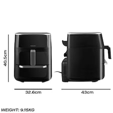 Daewoo Actuate 11 Litre Split Drawer Air Fryer thumbnail 6