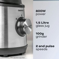 Daewoo Jug Blender, Including Grinder Attachment thumbnail 5