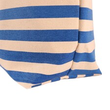 Nicola Spring Large Striped Canvas Tote Beach Bag - 55cm x 36cm - Deep Ocean | Blue | Deep Ocean thumbnail 4