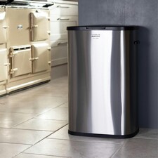 Charles Bentley 55L Touch Kitchen Bin Stainless Steel Rubbish Bin Waste Bin Slim thumbnail 7