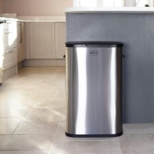 Charles Bentley 55L Touch Kitchen Bin Stainless Steel Rubbish Bin Waste Bin Slim thumbnail 8