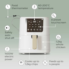 Cello Perfect Temperature Airfryer White thumbnail 6