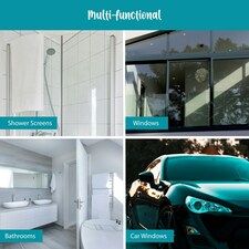 JVL Rubber Hand Held Wiper Blade Window Squeegee, Turquoise thumbnail 4