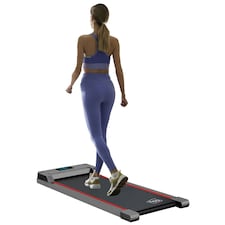 Neo Under Desk Portable Walking Pad Treadmill Adjustable Speed Remote LED Display for Home Office Fitness Exercise Installation-Free -Black