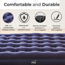 Neo Double Flocked Inflatable Airbed Mattress thumbnail 3