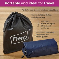 Neo Double Flocked Inflatable Airbed Mattress thumbnail 4