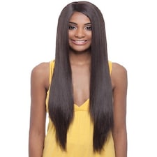 Janet Collection Super Flow Deep Part Lace Syn Davisa Wig Black | Black Purple | One Size