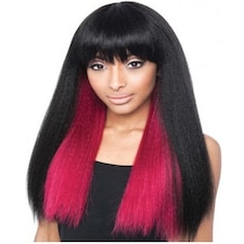 Mane Concept Hair Stylemix Silk Lace Front Blend Wig BS117 Multi | smp1B/MAGENTA | One Size