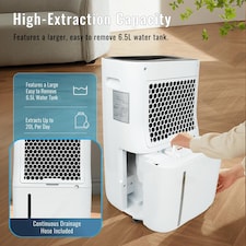 20 Litre Dehumidifier with air purifier Continuous Drainage Hose thumbnail 4